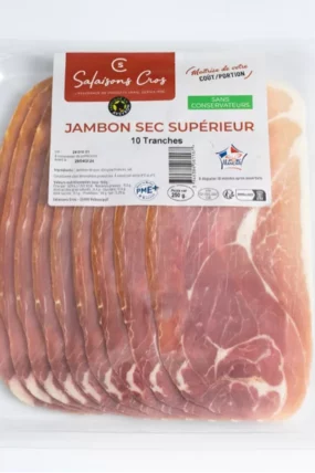 Jambon sec 10 tranches 250g