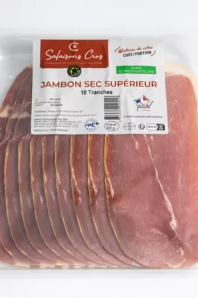 Jambon sec 10 tranches 500g