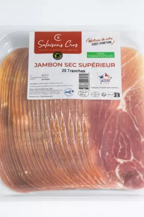 Jambon sec 25 tranches 500g
