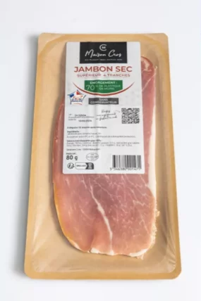 Jambon sec 4 tranches 80g